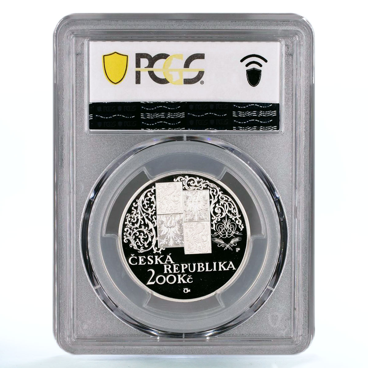 Czech Republic 200 korun Mikolas Ales Horseman Art PR69 PCGS silver coin 2002
