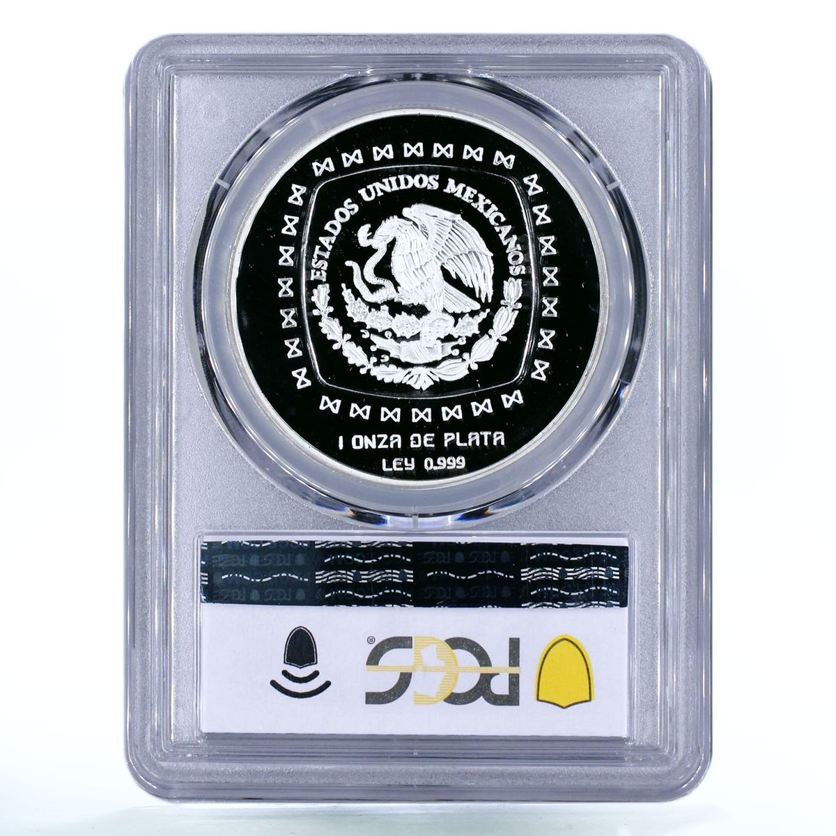 Mexico 5 pesos Statue Hombae Jaguar PR68 PCGS silver coin 1996