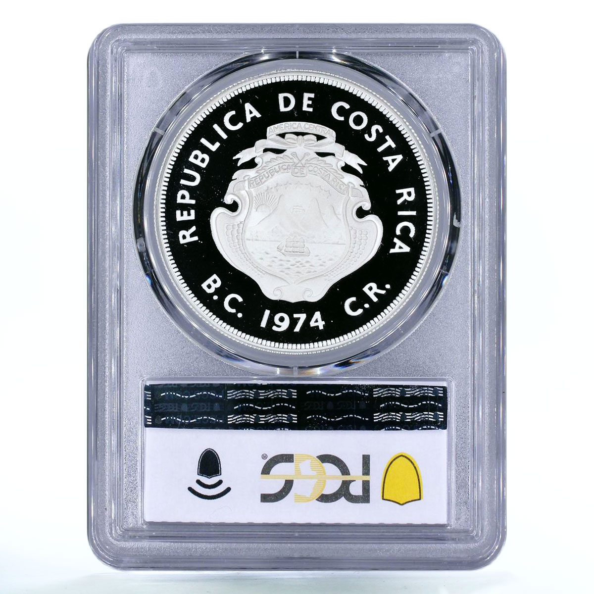 Costa Rica 100 colones Wildlife Conservation Manatee PR70 PCGS silver coin 1974