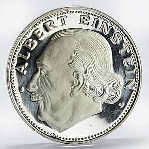 Paraguay 150 guaranies Albert Einstein Sciencer proof silver coin 1974