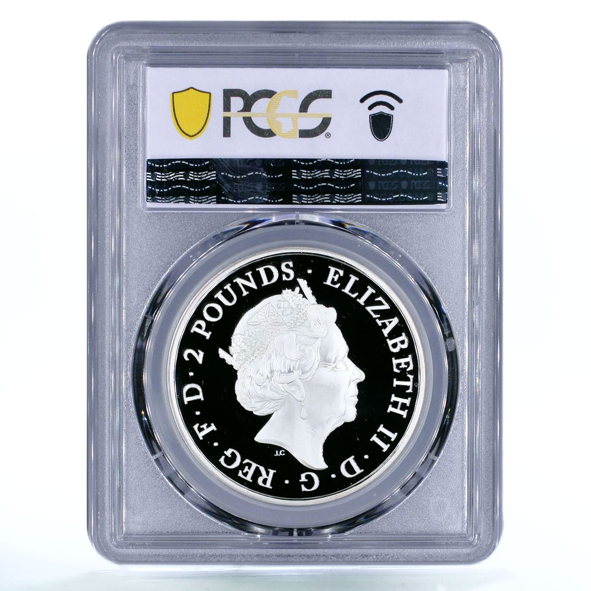 Britain 2 pounds Britannia with Lion Woman in a Helmet PR70 PCGS Ag coin 2016