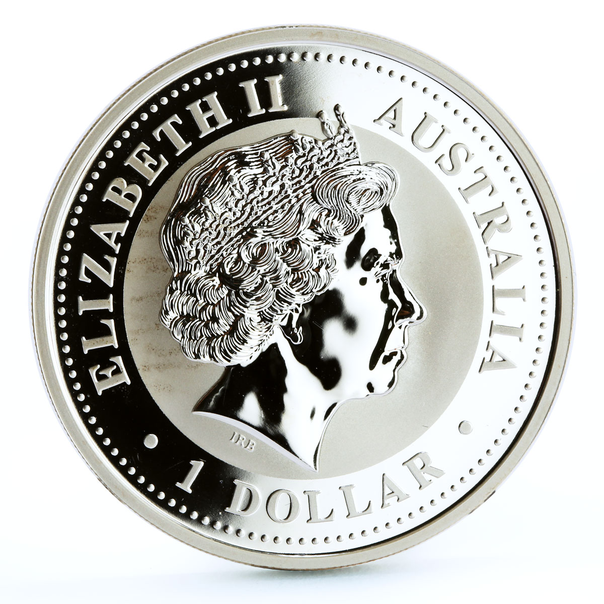 Australia 1 dollar Lunar Calendar I Year of the Rabbit gilded silver coin 1999
