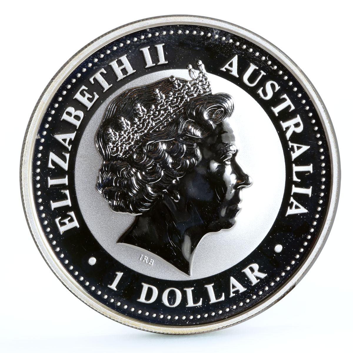 Australia 1 dollar Lunar Calendar series I Year of the Monkey silver coin 2004