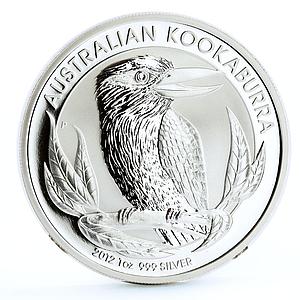 Australia 1 dollar Endangered Wildlife Kookaburra Bird Fauna silver coin 2012