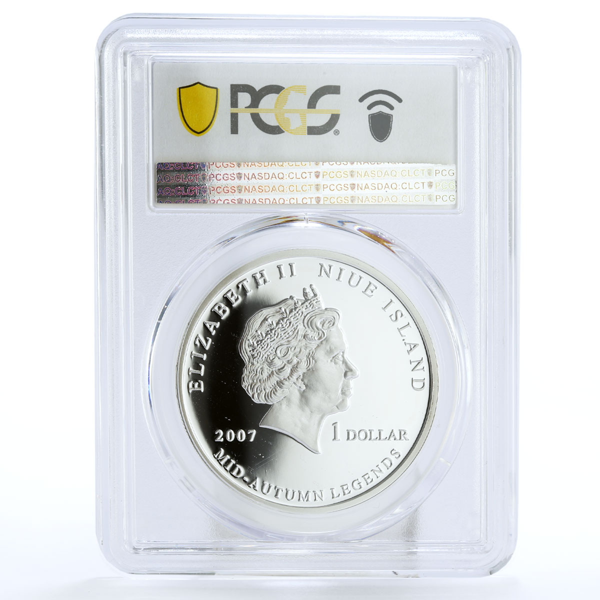 Niue 1 dollar Autumn Legends Chang Flies to the Moon PR67 PCGS silver coin 2007