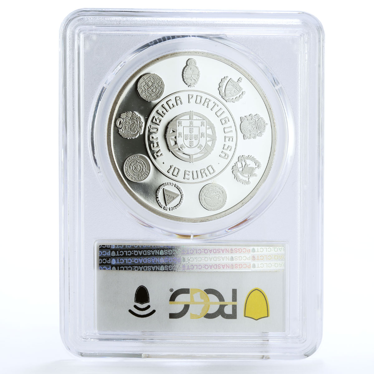 Portugal 10 euro Historical Coins Escudo Moneda Ship PR69 PCGS silver coin 2010