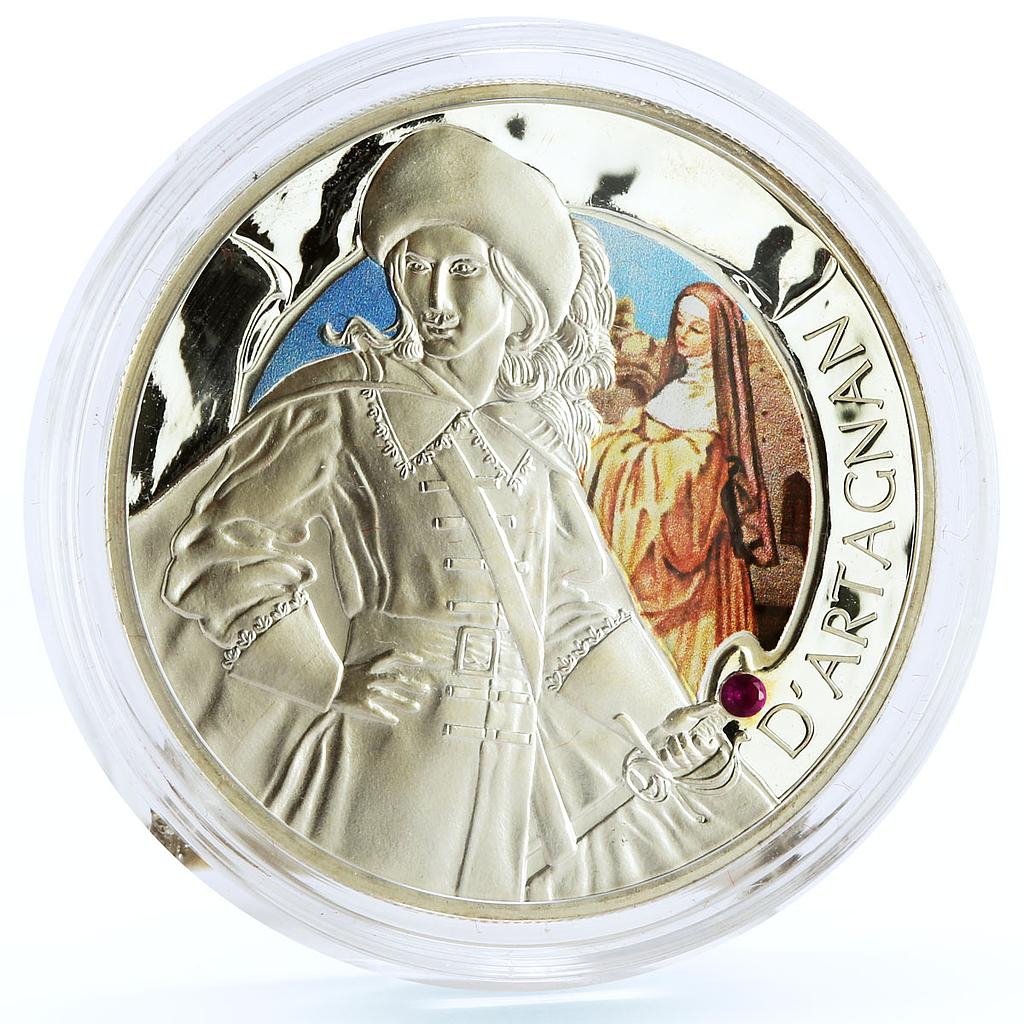 Belarus 20 rubles Three Musketeers D'Artagnan Literature proof silver coin 2009