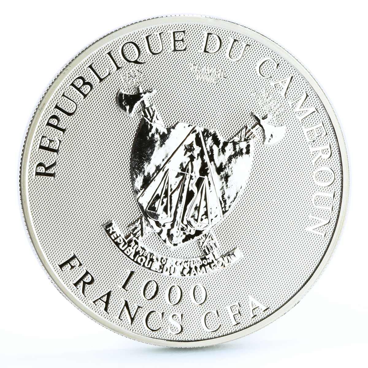 Cameroon 1000 francs Cupid Angel of Love Romance Feelings proof silver coin 2010