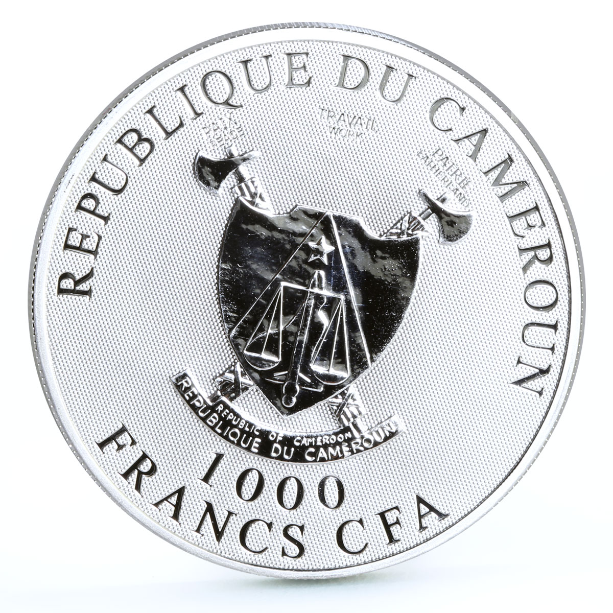 Cameroon 1000 francs Cupid Angel of Love Romance Feelings proof silver coin 2010