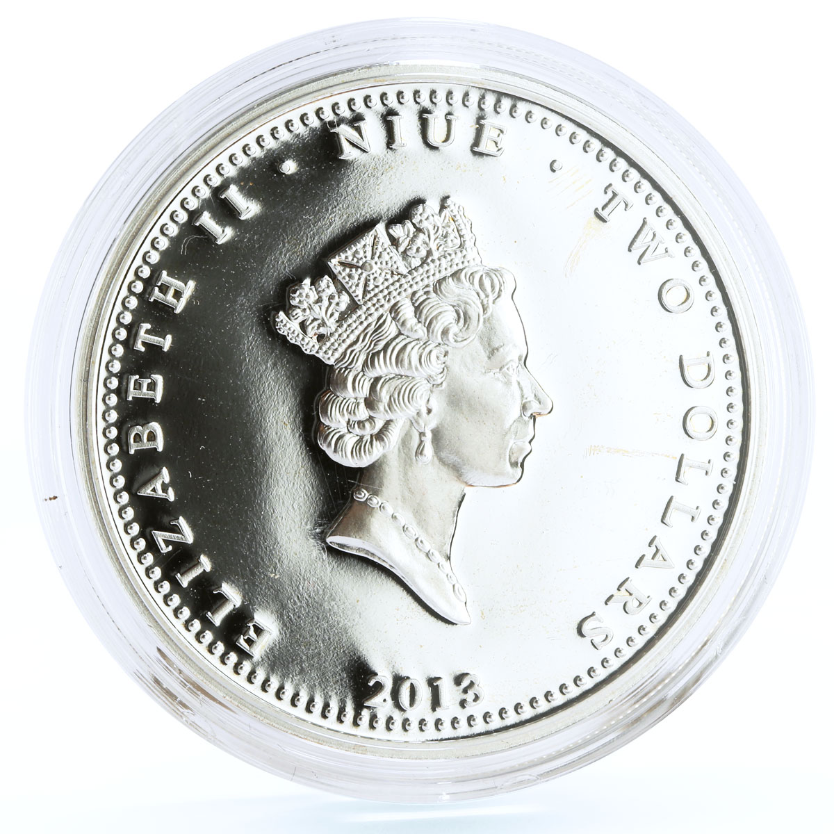 Niue 2 dollars Soviet Films Caucasian Style Shurik Nina proof silver coin 2013