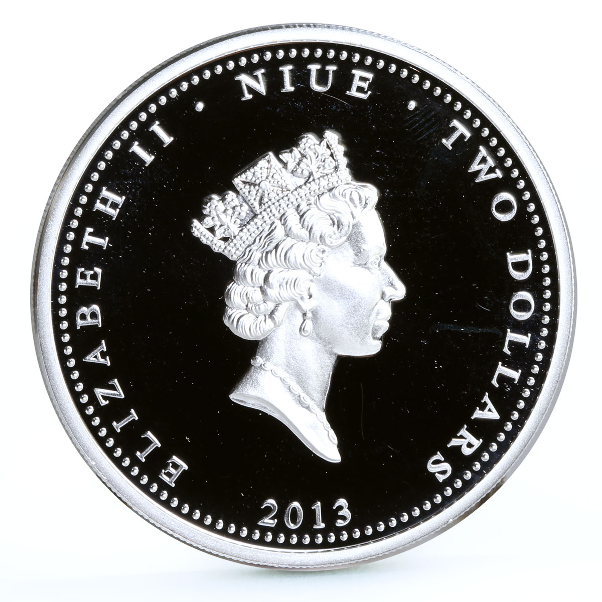 Niue 2 dollars Soviet Films Caucasian Style Shurik Nina proof silver coin 2013