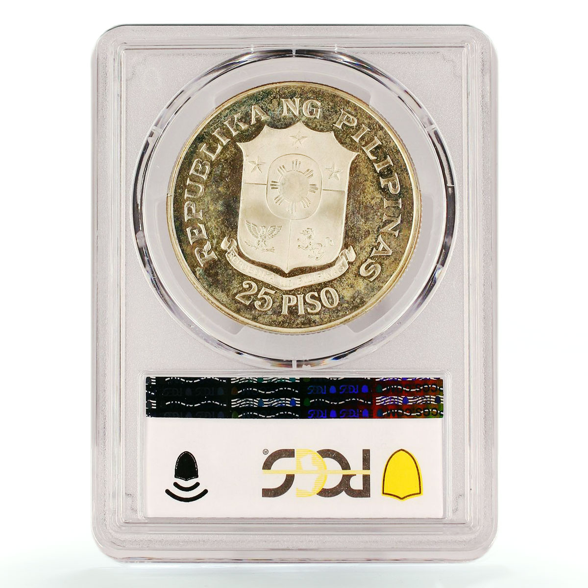 Philippines 25 piso 25th Anniversary of Central Bank PR67 PCGS silver coin 1974