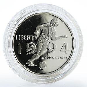 US 50 cents Football World Cup Sports silver proof coin 1994