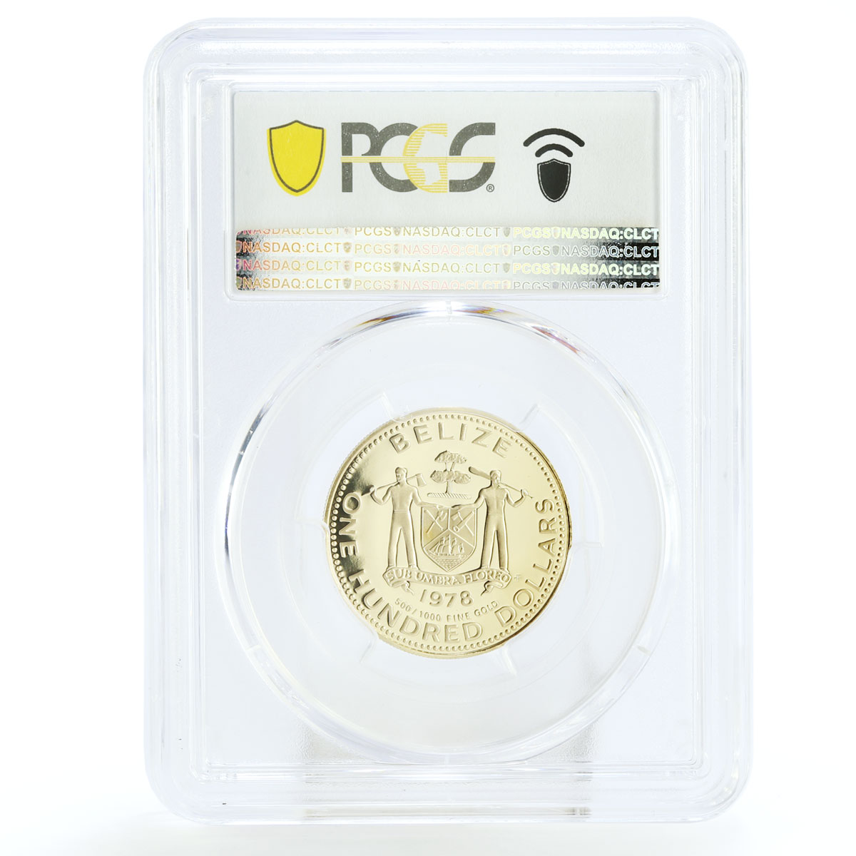 Belize 100 dollars Itzamna Art Series PR70 PCGS gold coin 1978