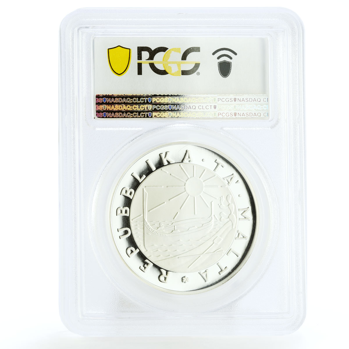 Malta 5 pounds World Year of the Child PR66 PCGS silver piedfort coin 1981
