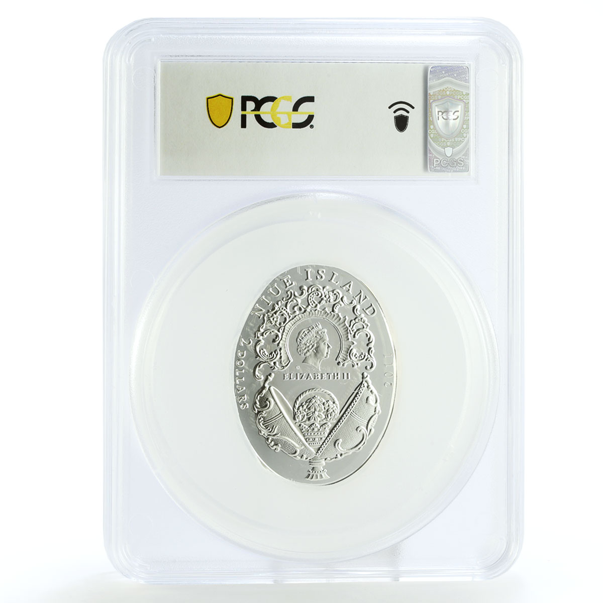 Niue 2 dollars Duchess of Marlborough Faberge Egg Art PR69 PCGS silver coin 2011