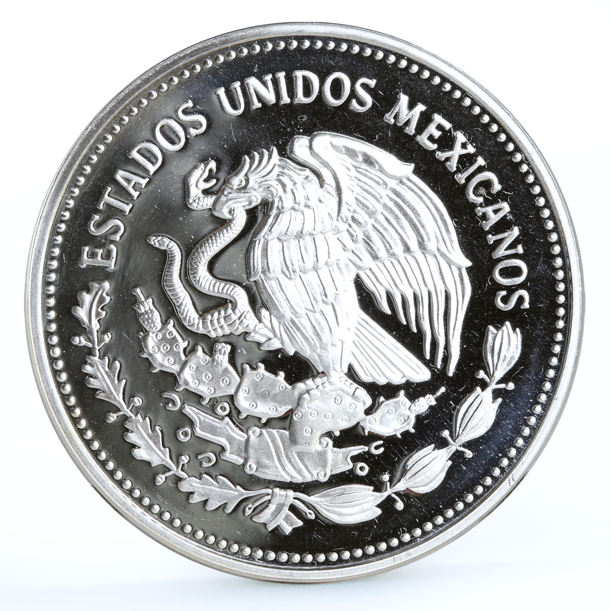 Mexico 100 pesos Monarch Butterflies Fauna proof silver coin 1987