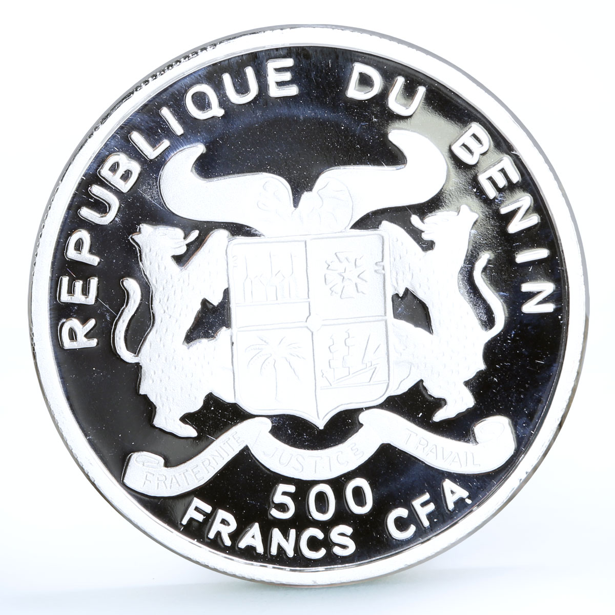 Benin 500 francs 250 Years Composer Wolfgang Mozart Music proof silver coin 2005