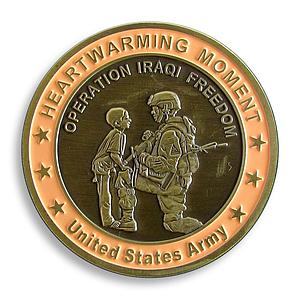 US Army, Military, Heartwarming moment, War, NAVY, Soldier, Kid, Medal Souvenir