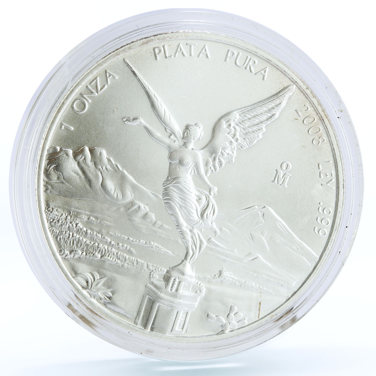 Mexico 1 onza Libertad Angel of Independence silver coin 2008