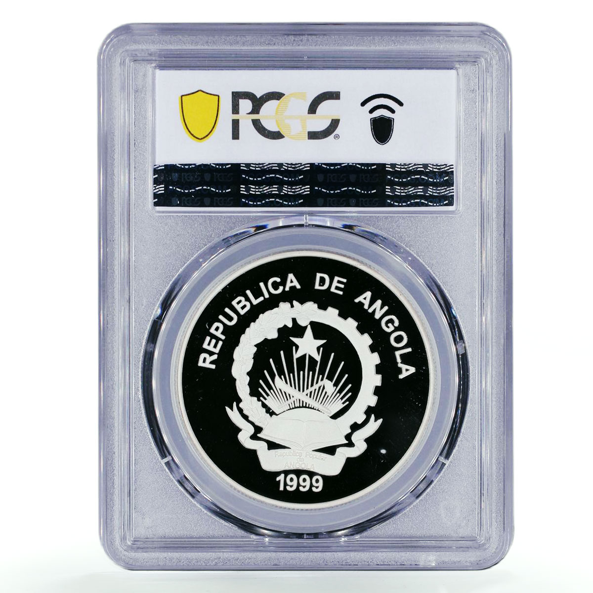 Angola 100 kwanzas Prince Henry the Navigator Ship PR69 PCGS silver coin 1999
