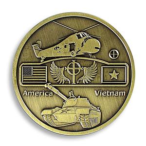 US Army, Vietnam War, Tank, Helicopter, Honor, Military, Duty, Courage, Souvenir