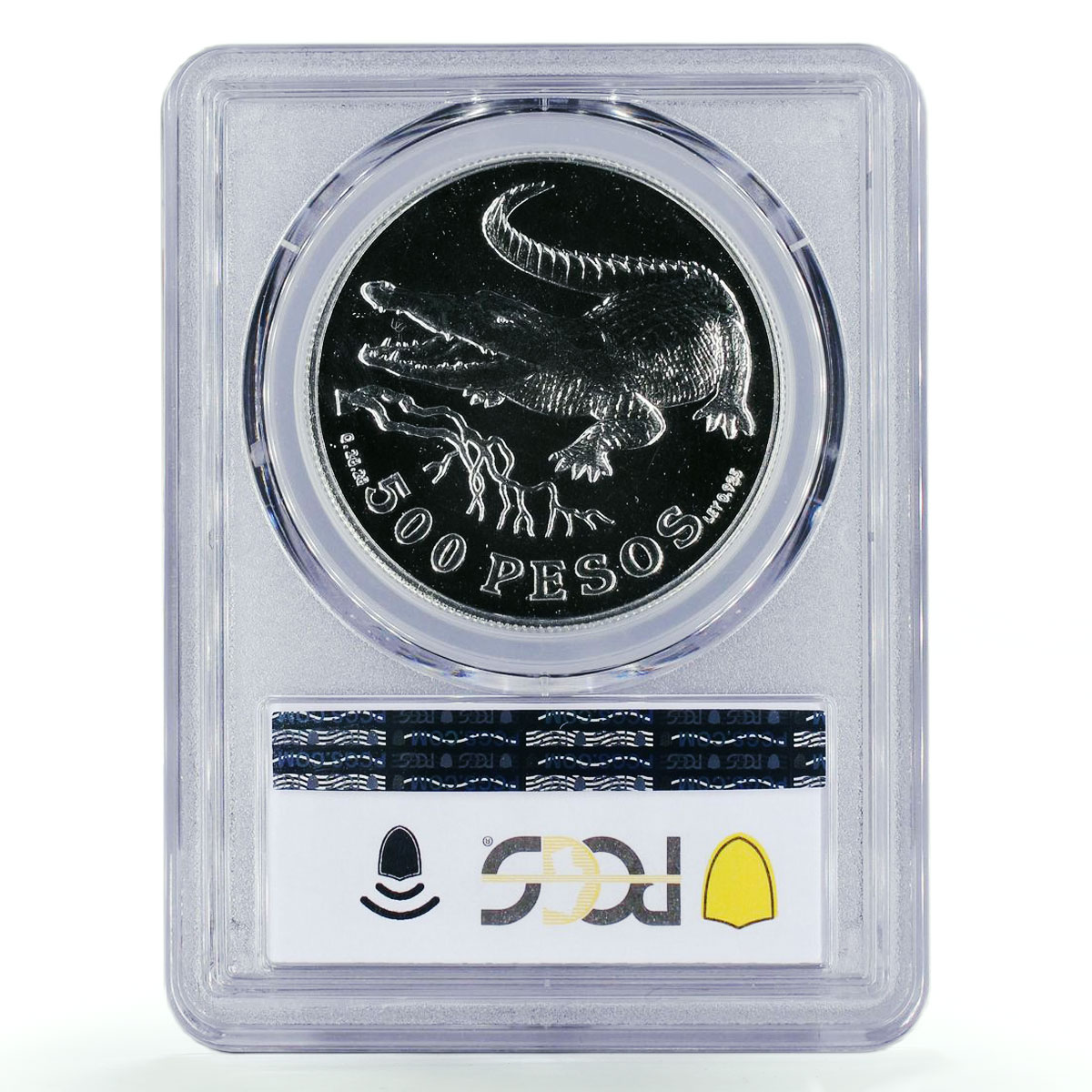 Colombia 500 pesos Endangered Wildlife Crocodile Fauna MS69 PCGS silver 1978