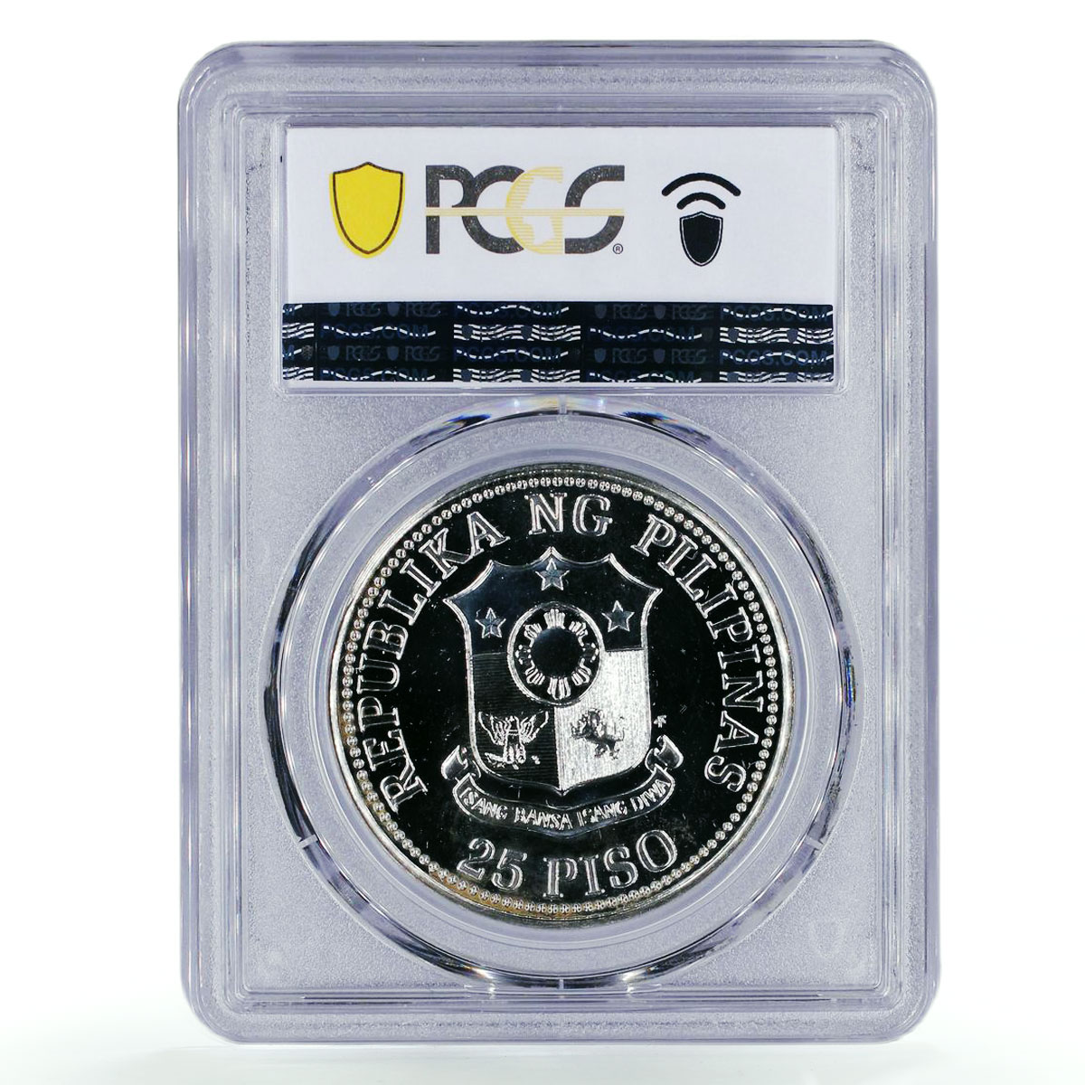 Philippines 25 piso FAO World Food Day Fish Fruits PL67 PCGS silver coin 1981