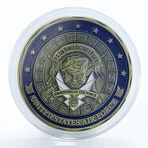 USA Air Security Police,St. Michael, The Archangel, Dependers, Military token