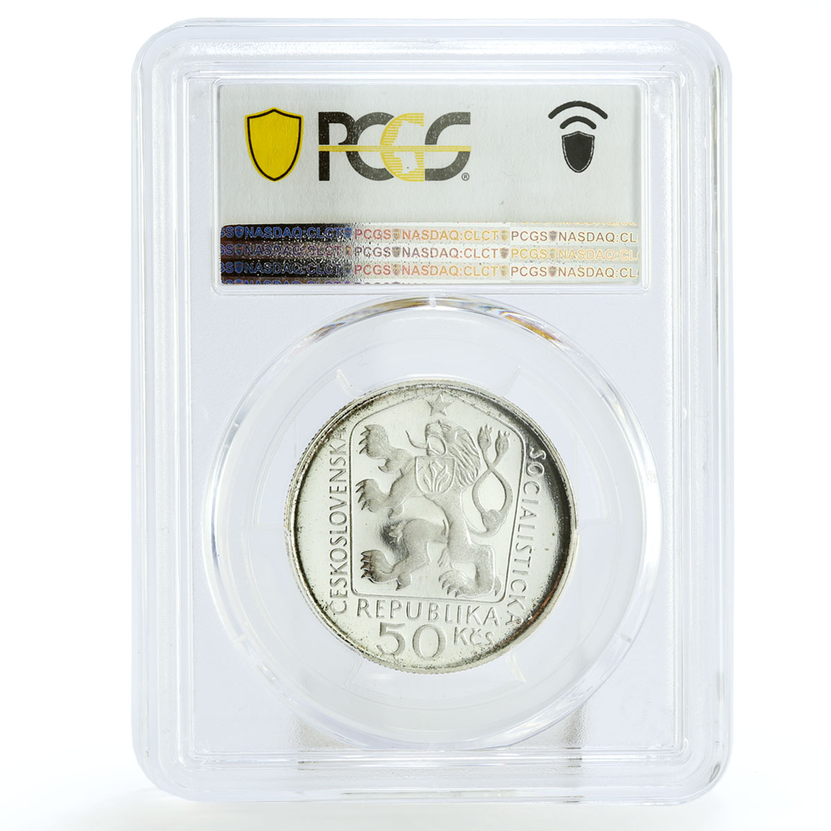 Czechoslovakia 50 korun Centennial Birth S.K. Neumann PR67 PCGS silver coin 1975