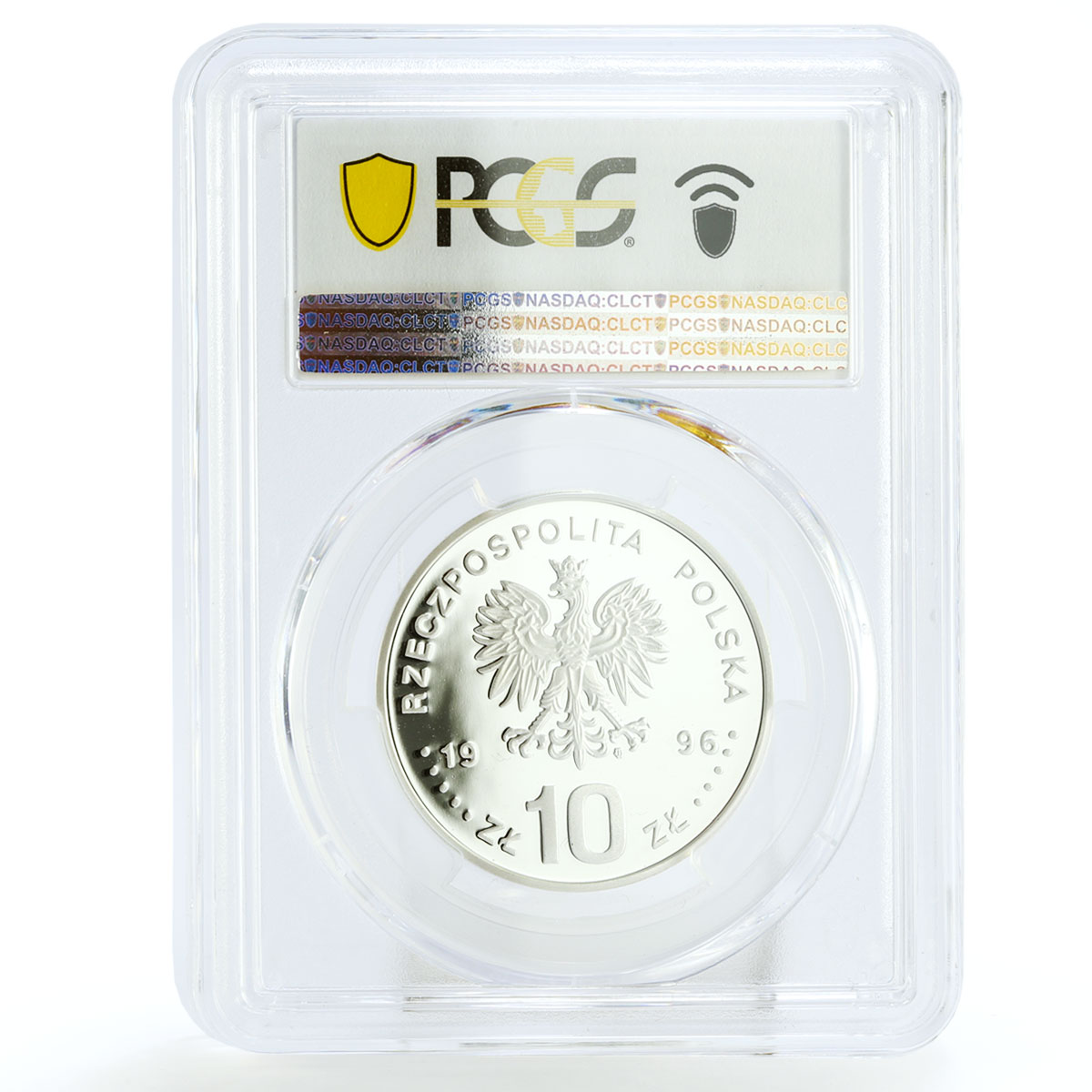 Poland 10 zlotych 40 Anniversary Poznan Workers Protest PR69 PCGS silver 1996