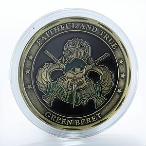 USA Army, Special Forces Green Beret, De oppresso liber, Military, Warrior token