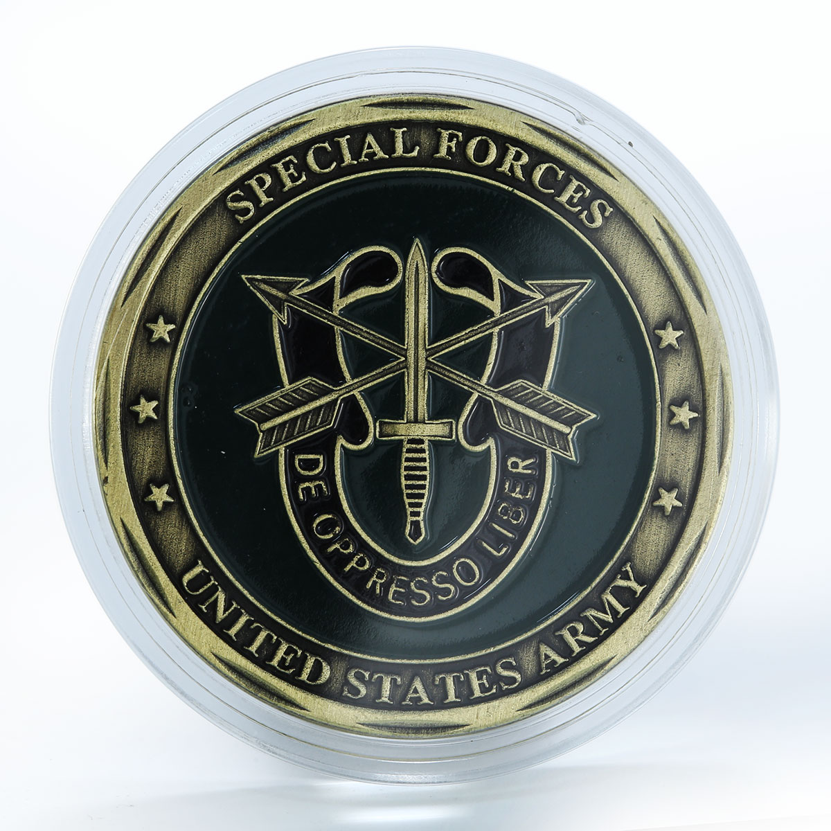 USA Army, Special Forces Green Beret, De oppresso liber, Military, Warrior token