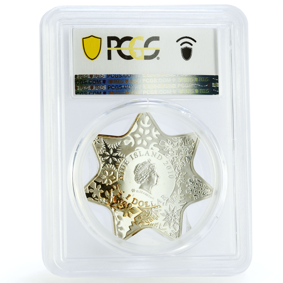 Niue 1 dollar Holidays Christmas Star Tree Children Gifts PR67 PCGS Ag coin 2010