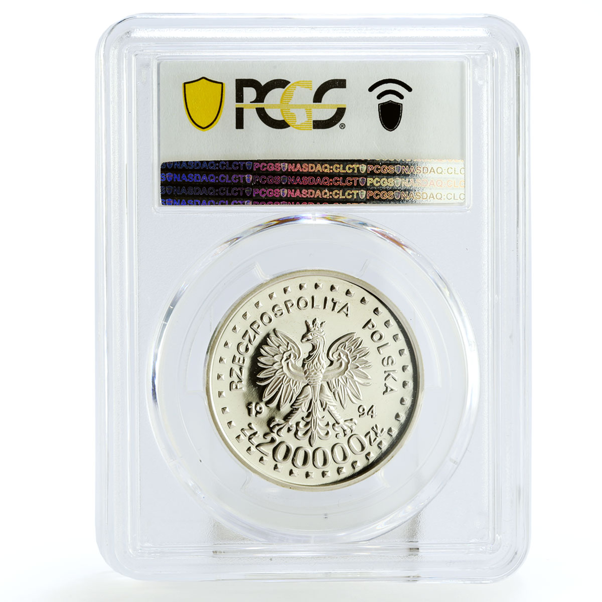 Poland 200000 zlotych Rebel Kosciuszko Insurrection PR69 PCGS silver coin 1994