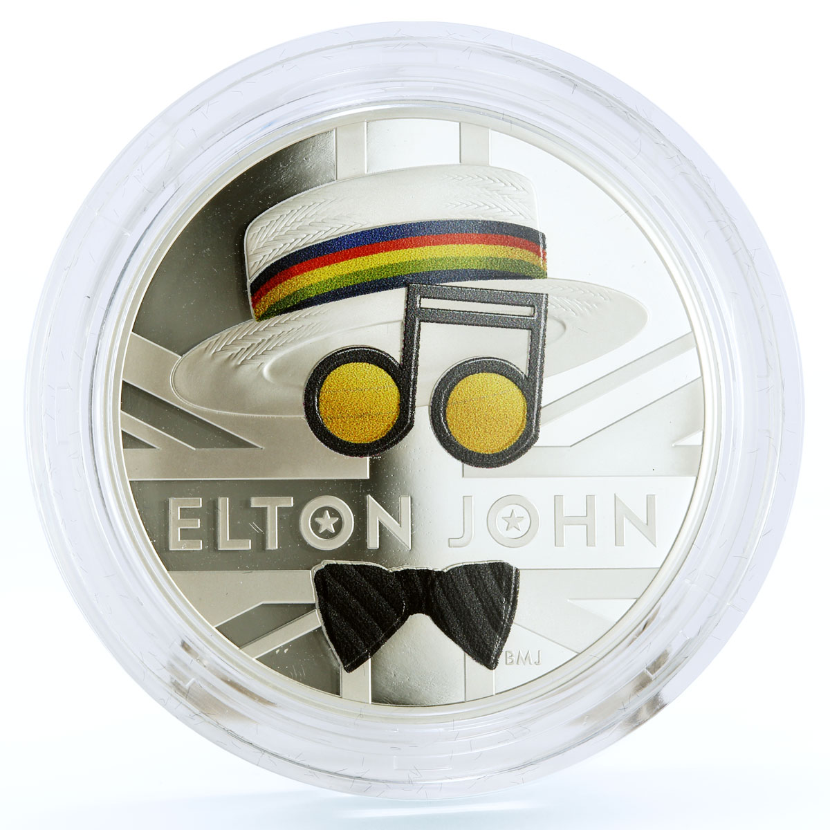 Britain 2 pounds Music Legends Singer Artist Elton John colored silver coin 2020