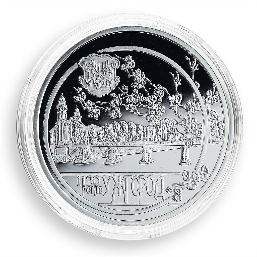 Ukraine 10 hryvnia 1120 Years Uzhhorod Ancient Zakarpattia silver coin 2013