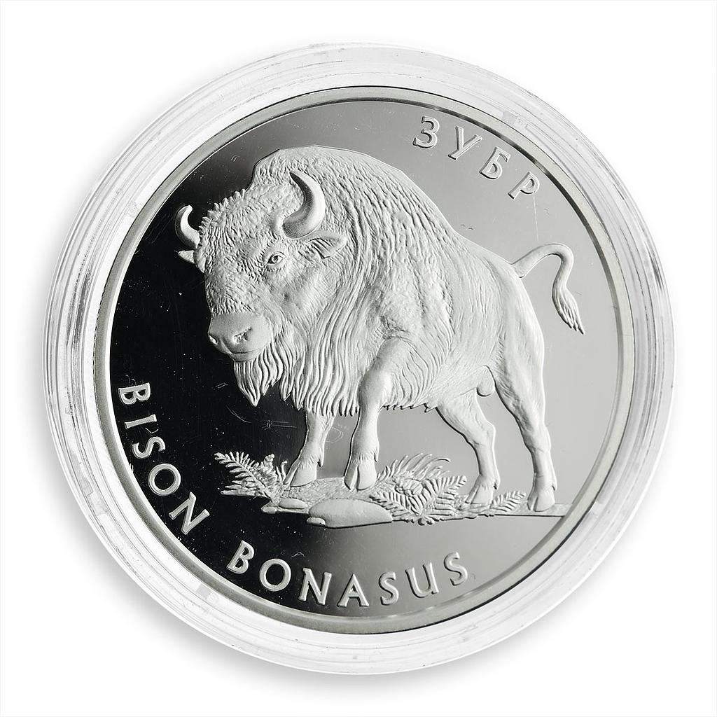 Ukraine 10 hryvnia Bison Bonasus Fauna Endangered Species silver proof coin 2003