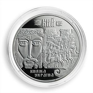 Ukraine 10 hryvnia Prince Kyi Founder of  Kyiv 5th Centuries silver coin 1998