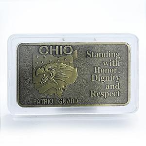 USA Ohio, Patriot Guard, Standing with Honor, Dignity and Respect, Eagle token