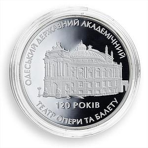 Ukraine 10 hryvnia 120 Years Odesa Opera Ballet Theatre silver proof coin 2007