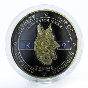 USA Protector of Law Enforcement, Guardians of the Night, K9 Canine Paw token