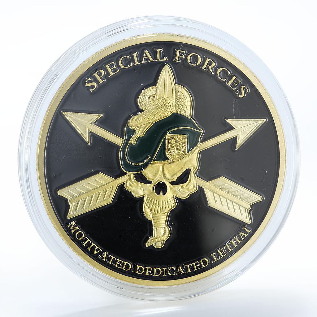 USA Special Forces of the US Army, Green Berets, Military, Coat of Arms token