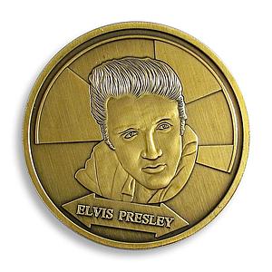 USA singer, Elvis Presley the King of Rock and Roll, Souvenir, Music, Coin
