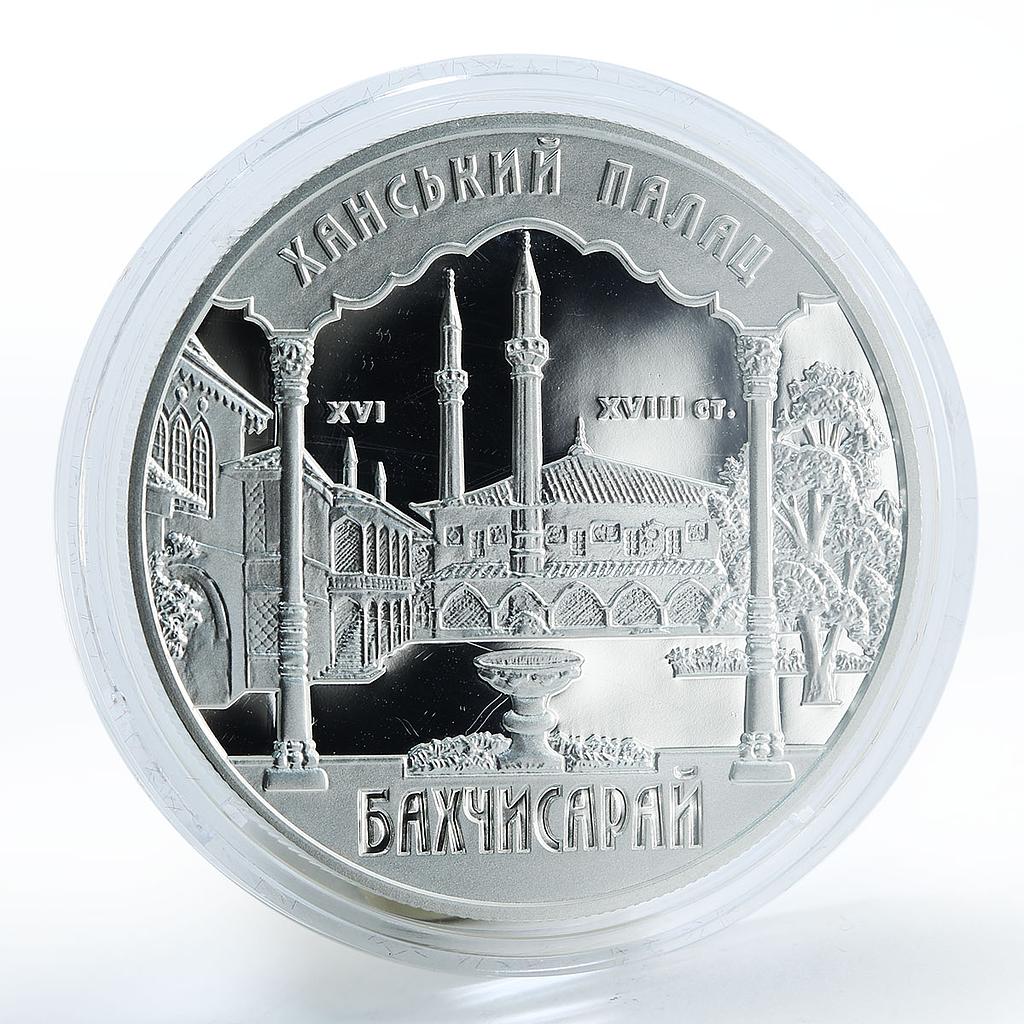 Ukraine 10 hryvnia Khan Palace in Bakhchysarai silver proof coin 2001