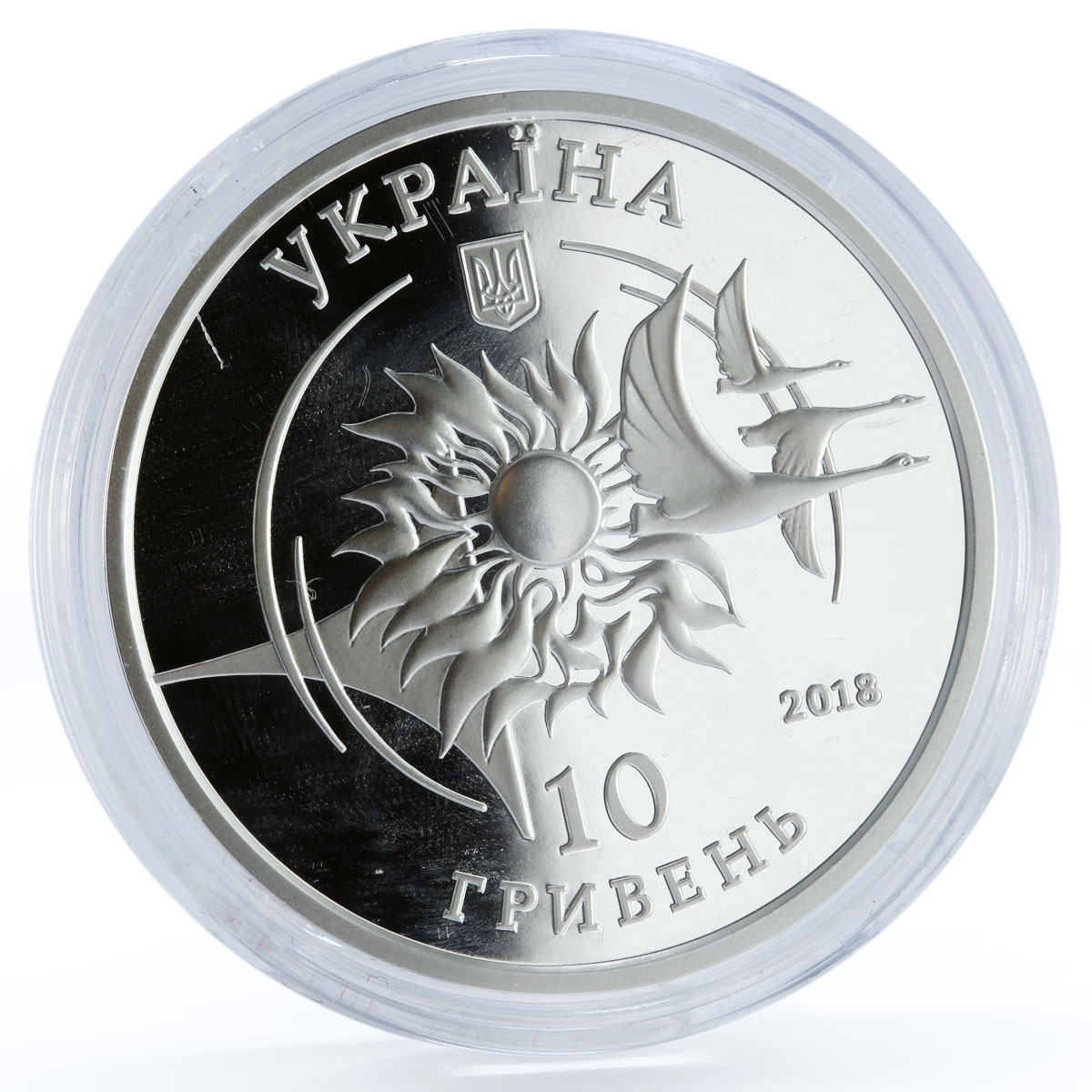 Ukraine 10 hryvnia AN-132 Plane Aviation Antonov silver proof coin 2018