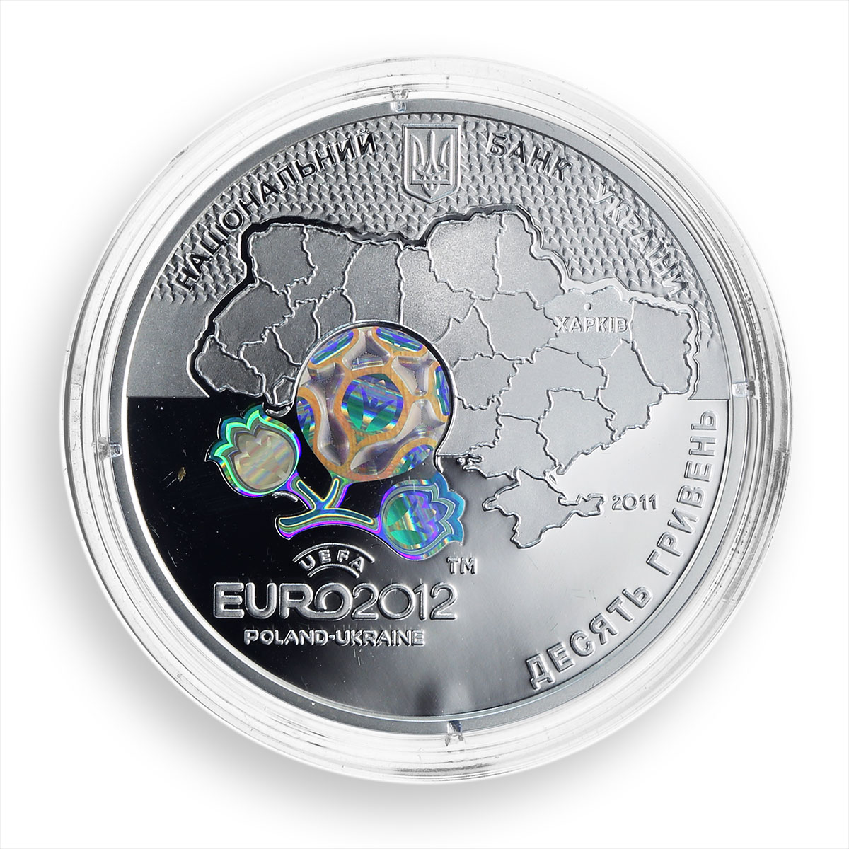 Ukraine 10 20 hryvnia set of 5 silver coins UEFA Euro 2012 Final Tournament 2011