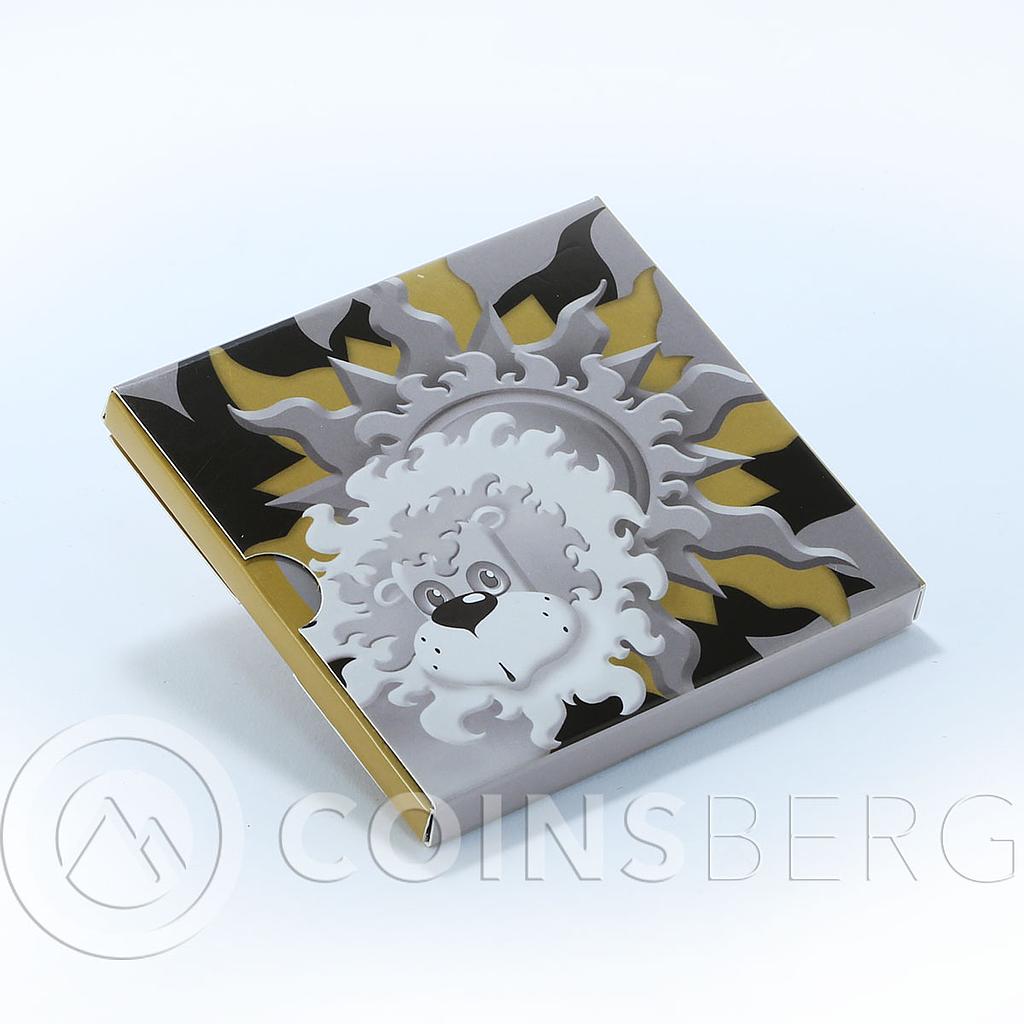 Ukraine 2 hryvnia Leo Little Lion Zodiac 1/4 Oz silver coin 2014