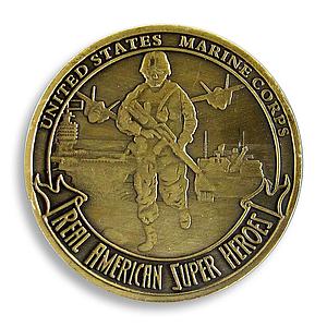 USA, Marine Corps, Real American Super Heroes, Courage, Military,Duty,Token