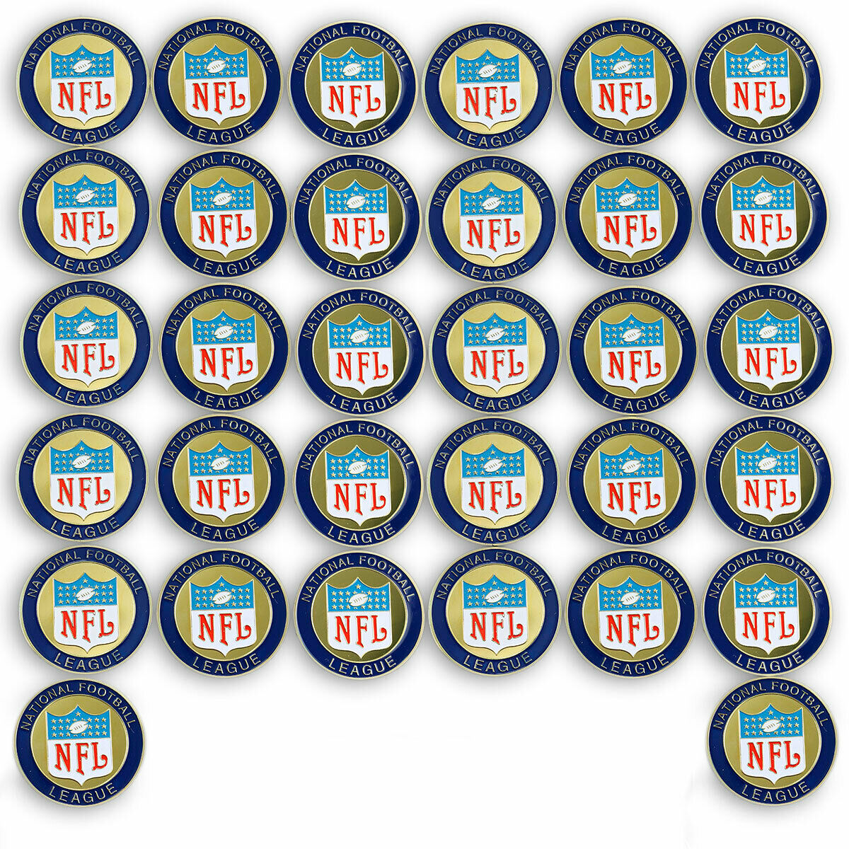 USA, Set of 32 tokens, Rugby, NFL, American football, sport, power, helmet color